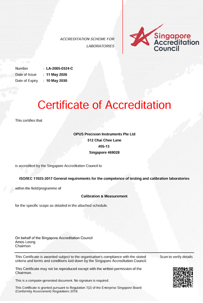  Best Calibration Services in Singapore
